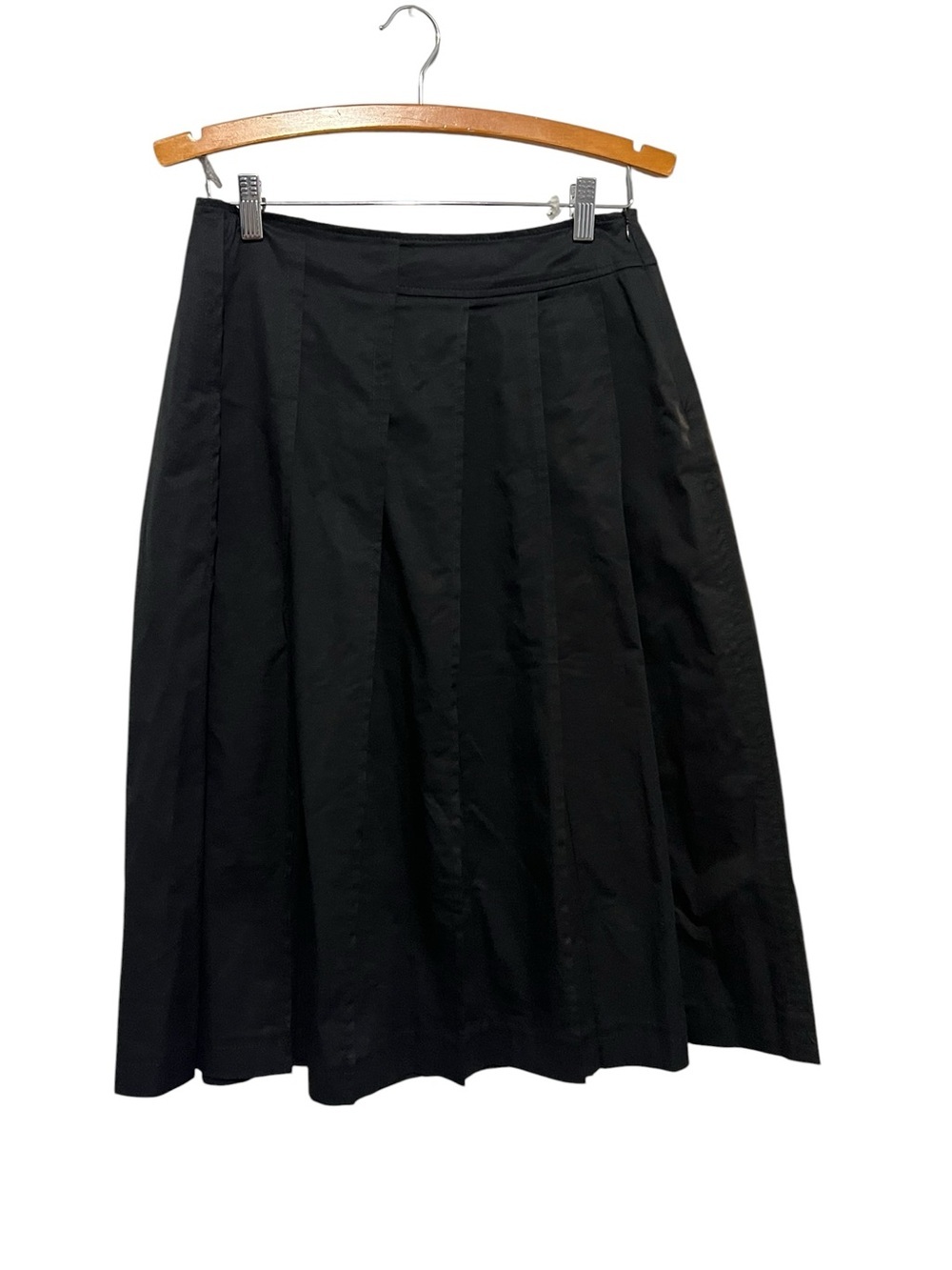 Marella Black Pleated A-Line Skirt Classic Women's Skirt Size 8